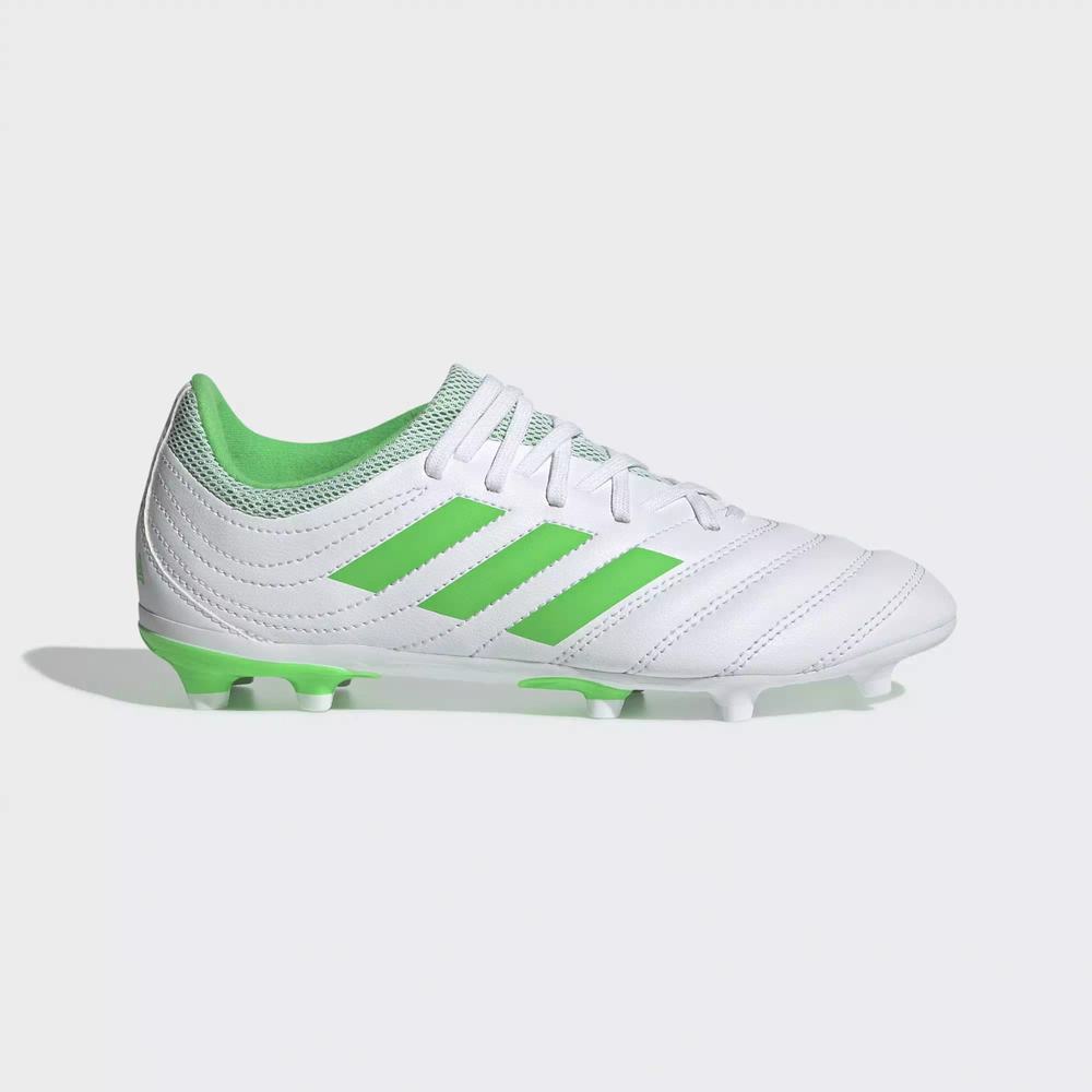 Adidas Copa 19.3 Firm Ground Tacos de Futbol Blancos Para Niño (MX-40455)